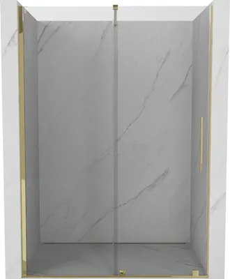 Zdjęcie produktu dla Mexen Velar drzwi prysznicowe rozsuwane 150 cm, transparent, złote - 871-150-000-01-50