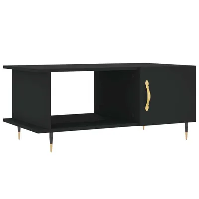 Zdjęcie produktu dla vidaXL Stolik kawowy czarny 90x50x40 cm materiał drewnopochodny