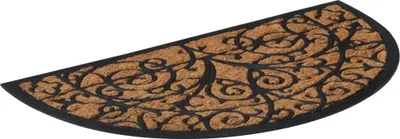 Produktbild von vidaXL Fußmatte Halbrund 45x75 cm Gummi und Kokosfaser