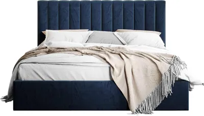 Produktbild von MIRJAN24 Polsterbett Cosmo, Doppelbett mit Bettkasten, Ehebett, Gasdruckfeder, Lattenrost (Farbe: Fresh 11, Größe: 160x200 cm)
