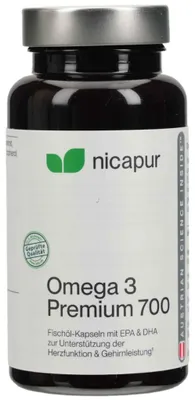 Immagine prodotto di NICApur Omega 3 Premium 700, 60 Capsule KAP