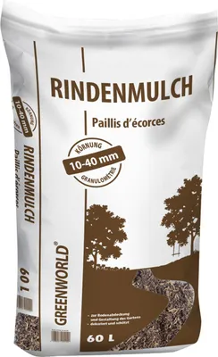 Produktbild von Greenworld Rindenmulch Nadelholzrinde 10 - 40 mm 60 L