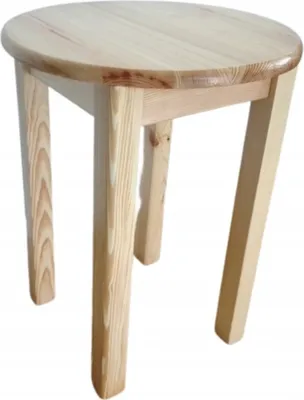 Produktbild von Runder Küchentisch Bartisch Beistelltisch, Stehtisch, Küchentheke, Küchenbartisch Kiefer 50x50x75cm; Roh