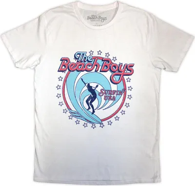 Produktbild von The Beach Boys - "Surfin USA" T-Shirt für Herren/Damen Uni RO13390 (S) (Weiß)