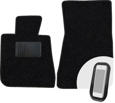 Immagine prodotto di moto-MOLTICO Tappetini anteriori per auto Velours Tappetini per auto neri Set di tappetini per auto 2 pezzi adatto per BMW Z3 1996-2002