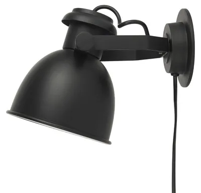 Produktbild von IB Laursen - Wandlampe schwarz schwenkbar (E14 Fassung)