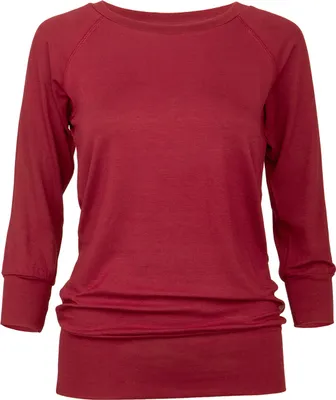 Produktbild von Yamadhi Casual ¾ Yoga Longsleeve, Modal, Bordeaux M