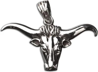 Produktbild von viva-adorno Herren Schmuck Anhänger für Ketten Stier Bulle Stierkopf Bullenkopf 925 Sterlingsilber AS25