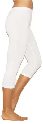 Zdjęcie produktu dla Legginsy damskie 3/4 Capri Bawełniane BIAŁE XL