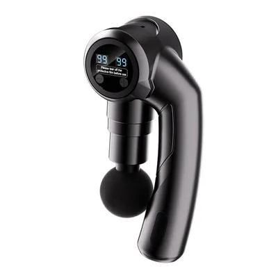 Produktbild von Faltbare Massagepistole mit 99 Geschwindigkeiten, 6 Köpfen, 2500 mAh Akku – leise, kraftvoll, Tiefengewebe-Massage für Nacken & Rücken