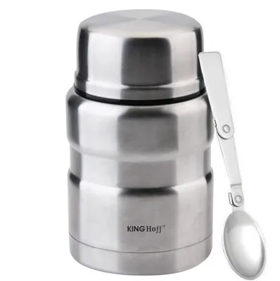 Zdjęcie produktu dla Kinghoff termos obiadowy nierdzewny 0.5l KH1457