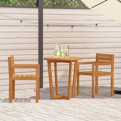 Obrázok produktu pre Maison Exclusive – 3-dielna záhradná jedálenská súprava z masívneho akátového dreva
