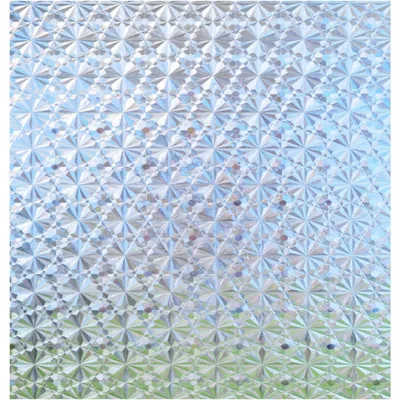 Productafbeelding van Raamfolie met 3D-effect, privacyfolie, melkglasfolie zonder lijm, privacybescherming, 75 x 300 cm