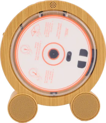 Obrázek produktu pro Stolní vertikální CD přehrávač s časovačem, LED displejem, HiFi duálními reproduktory, FM, USB, přenosným Bluetooth CD přehrávačem pro domácnost, bílá barva
