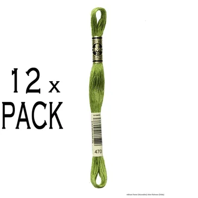 Obrázok produktu pre 12x vyšívacia niť DMC Mouline Special 117MC -470, 6-vrstvová, 8 m, VPE