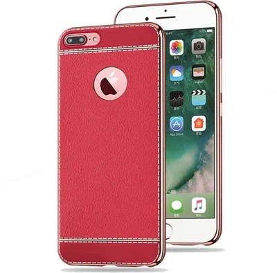 Produktbild von Handy Hülle für Apple iPhone 6s Plus Schutz Case Tasche Bumper Kunstleder Rot
