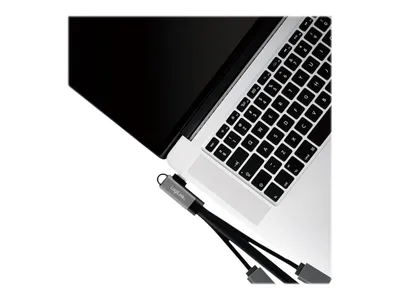 Obrázek produktu pro Logilink USB-HUB 3-Port,2xUSB2.0AF + 1xUSB3.0AF,gewink.Steck