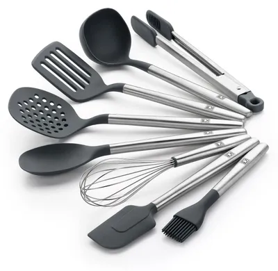 Immagine prodotto di Cucchiaio da portata in acciaio inossidabile con manico in nylon e silicone