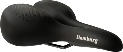 Produktbild von P&P Pro Cycling Bequemsattel Hamburg 040 schwarz, Unisex, 268x255mm, ca. 669g