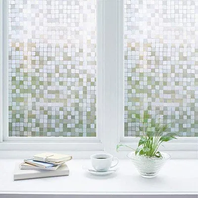 Obrázok produktu pre Matná fólia do kúpeľne, 44,5 x 200 cm, bez lepidla