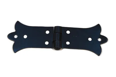 Produktbild von 1 Stück Mittleres Scharnier Beschläge restaurierungsschop Torband Schwarz Möbelband 135x45mm
