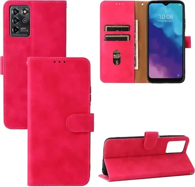 Zdjęcie produktu dla Pokrowiec König Design kompatybilny z etui na telefon komórkowy ZTE Blade V30 Vita ze skóry syntetycznej - Etui na telefon komórkowy różowe