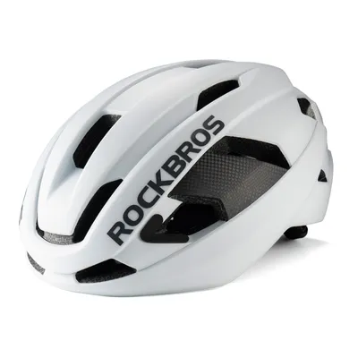 Produktbild von ROCKBROS Fahrradhelm Abnehmbares Innenfutter mit Magnetverschluss Leichter Carbon Seitenpanel Helm Damen Herren 54–60 cm Weiß