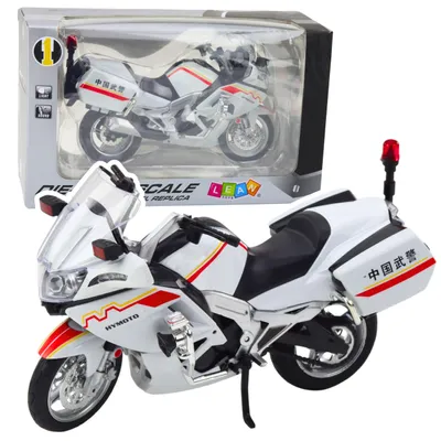 Image de Lumières métalliques pour moto, sons, lignes blanches, rouges et jaunes, 1:12