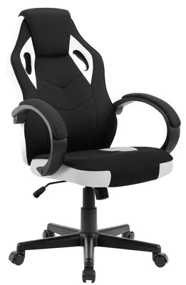 Obrázek produktu pro Herní židle - Ergonomická - závodní - kancelářská - nastavitelné kancelářské křeslo - s podloketníky - s funkcí naklápění
