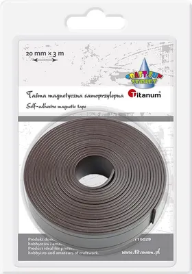 Obrázek produktu pro Samolepicí magnetická páska 20 mm × 3 m, černá – Titanum