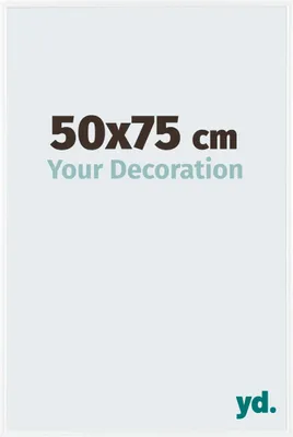 A graphic advertising a picture frame with dimensions and a tagline.