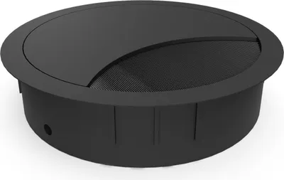 Productafbeelding van Kabeldoorvoer EXIT R, zwart, zink (Zamak), inlaat: 80 mm