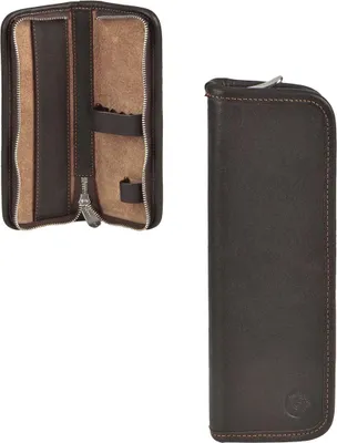 Produktbild von Sonnenleder Stifteetui Federtasche Leder BÖLL für 5 Stifte Pencilcase mocca braun 801-380-77