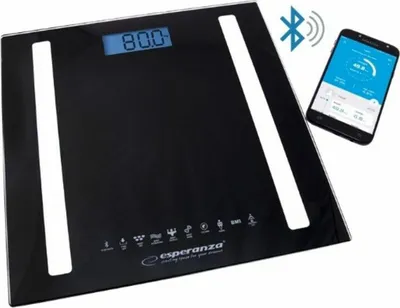 Produktbild von Esperanza EBS016K Personenwaage Elektronische Personenwaage Quadratisch Schwarz