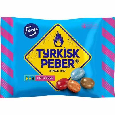 Produktbild von Fazer Tyrkisk Peber Hot & Sour 400g