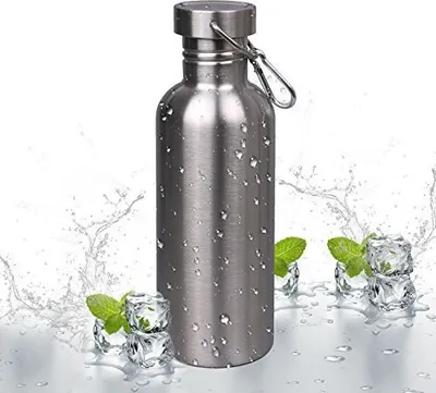 Obrázek produktu pro lstahl láhev na pití 500ml / 700ml / 1L BPA Free, nepropustná kovová láhev na vodu pro outdoor, kancelář, kempování, kolo