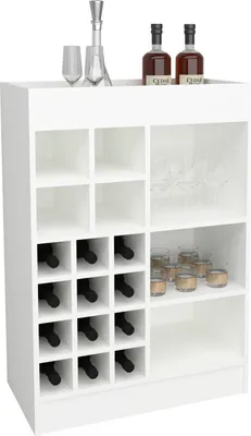 Produktbild von VCM Weinschrank | Maße ca. H. 100 x B. 70 x T. 38 cm | Küchenregal | Regal | Weinregal - Esilo