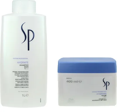Produktbild von Wella SP Hydrate Shampoo 1000ml + Mask 400ml