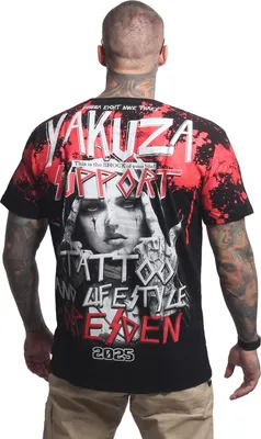 Yakuza Men Shirt Nice Red 20037