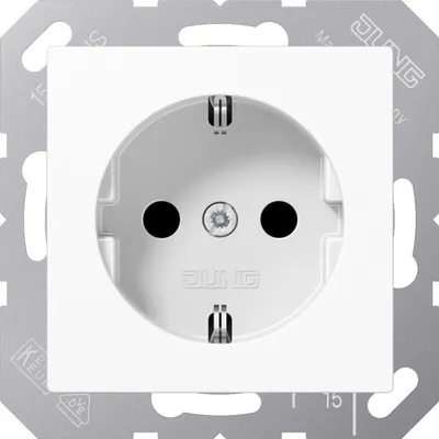 Produktbild von JG SCHUKO Steckd.KI 16A A1520BFKIWW 250V Serie A alpinweiß