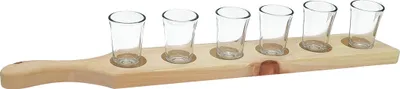 Produktbild von Zirbenleiste für Schnaps mit sechs Gläsern 40.10-023