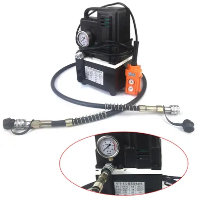 Image de Pompe hydraulique électrique - Pompe haute pression - 620 W - 220 V 50 Hz - 1600 tr/min - Réservoir de 2,5 litres - Moteur asynchrone monophasé - Noir