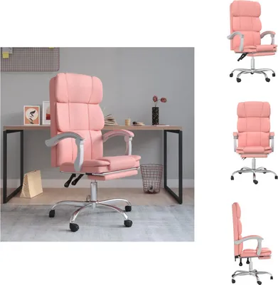 Produktbild von vidaXL Bürostuhl mit Liegefunktion Rosa Kunstleder -  Bürostühle