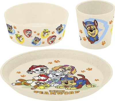 Obrázok produktu pre KOZIOL Kindergeschirr Paw Patrol Grow 3teilig sand