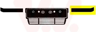 Produktbild von VAN WEZEL Zierleiste Stoßfänger Vorne Links für BMW 5 Limousine (E34) 5 Touring (E34)