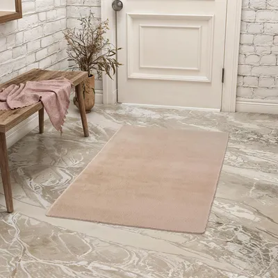 Produktbild von Teppium Waschbarer Kurzflor Teppich, rutschfest & weich, Modernes Einfarbig Design für Wohnzimmer, Schlafzimmer, Grösse: 80x150 cm