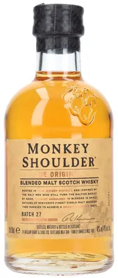Produktbild von Monkey Shoulder Trial Pack 200 ml - Geschenkset - Mit 2x Fever-Tree Ginger Ale - Blended Malt Scotch Whisky