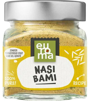 Image de Mélange d'épices Euroma Nasi Bami 68g - épices aromatiques pour riz et nouilles