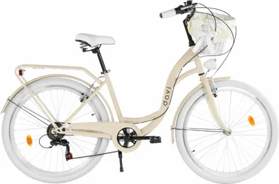 Produktbild von Damenfahrrad Davi Emma 26", 7 Gänge, 155-180 cm, Kaffeebraun/Weiß