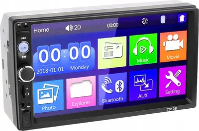 Zdjęcie produktu dla QIKtech RADIO SAMOCHODOWE BLUETOOTH 2DIN USB DOTYKOWE